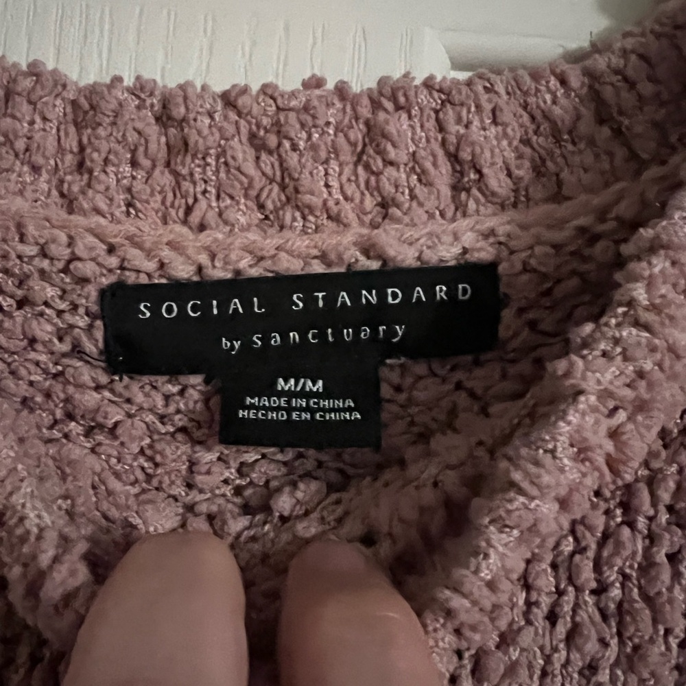 Social Standard by Santuary Popcorn knit fleece sweater - Picture 2 of 2
